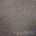 Bronzing Suede 100% Polyester Nubuck Leather Fabric for Home